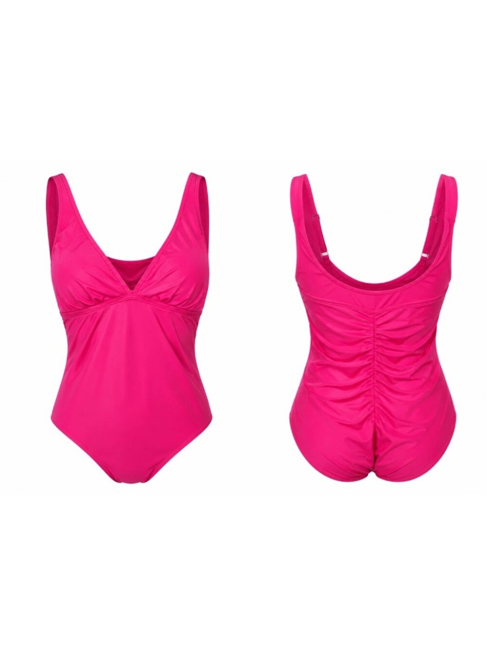 NWT Miracle Brand  Hot Pink One Piece Swimsuit Size XL 16/18 Beach Resort Pool